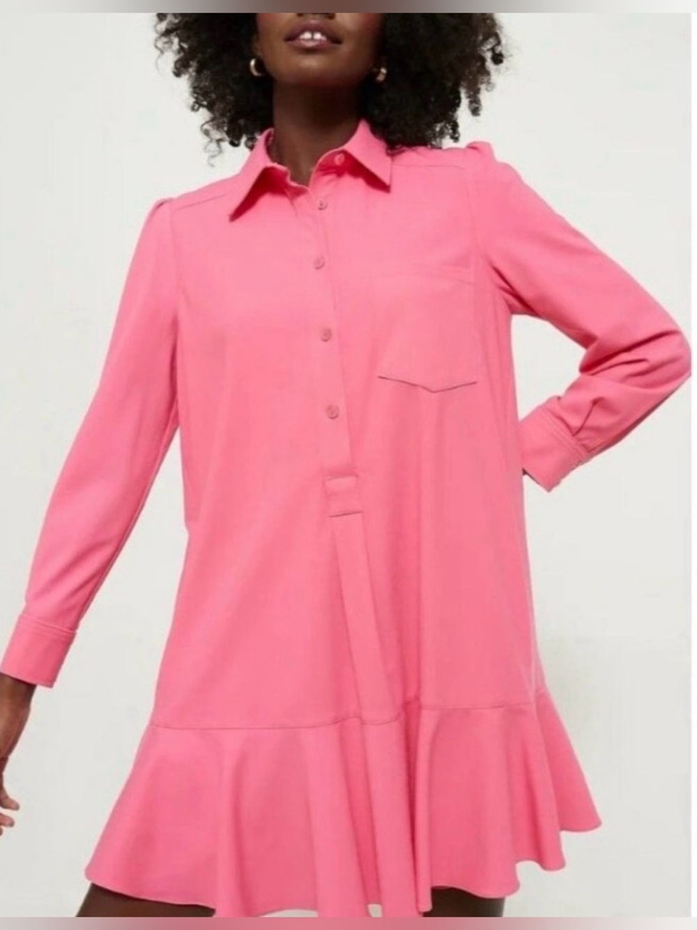 Tuckernuck Pink Callahan Long Sleeve Dress NWT Size Medium